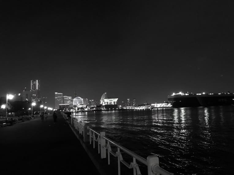 都会の夜景写真